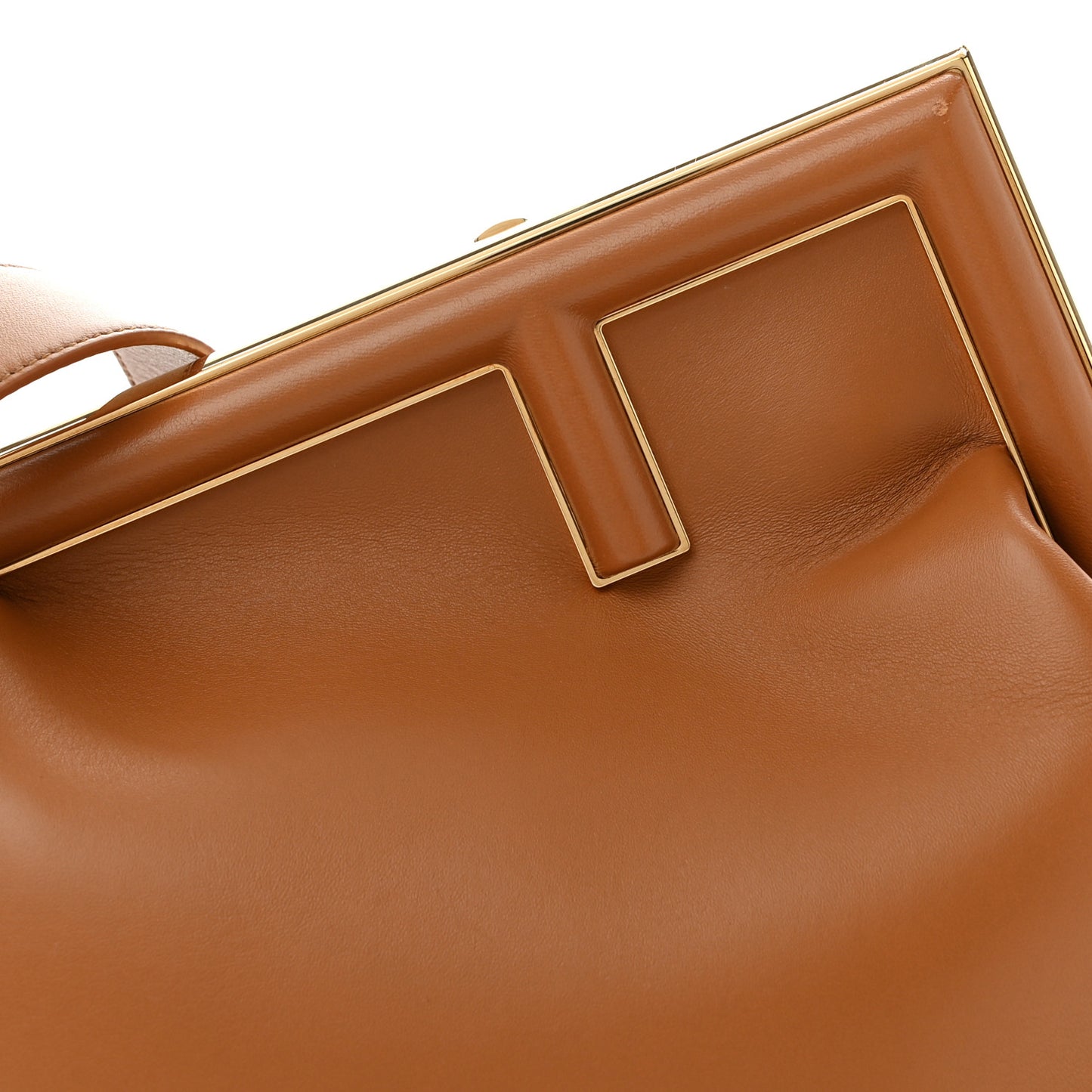 Shiny Nappa Medium Fendi First Caramello
