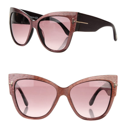 Tom Ford Acetate Anoushka Cat Eye Sunglasses TF371 Brown 1 of 4
