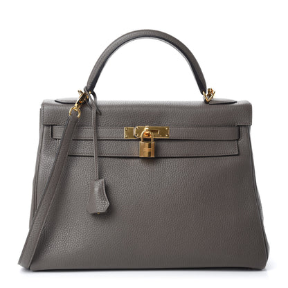 Hermes Togo Kelly Retourne 32 Etain 1 of 14