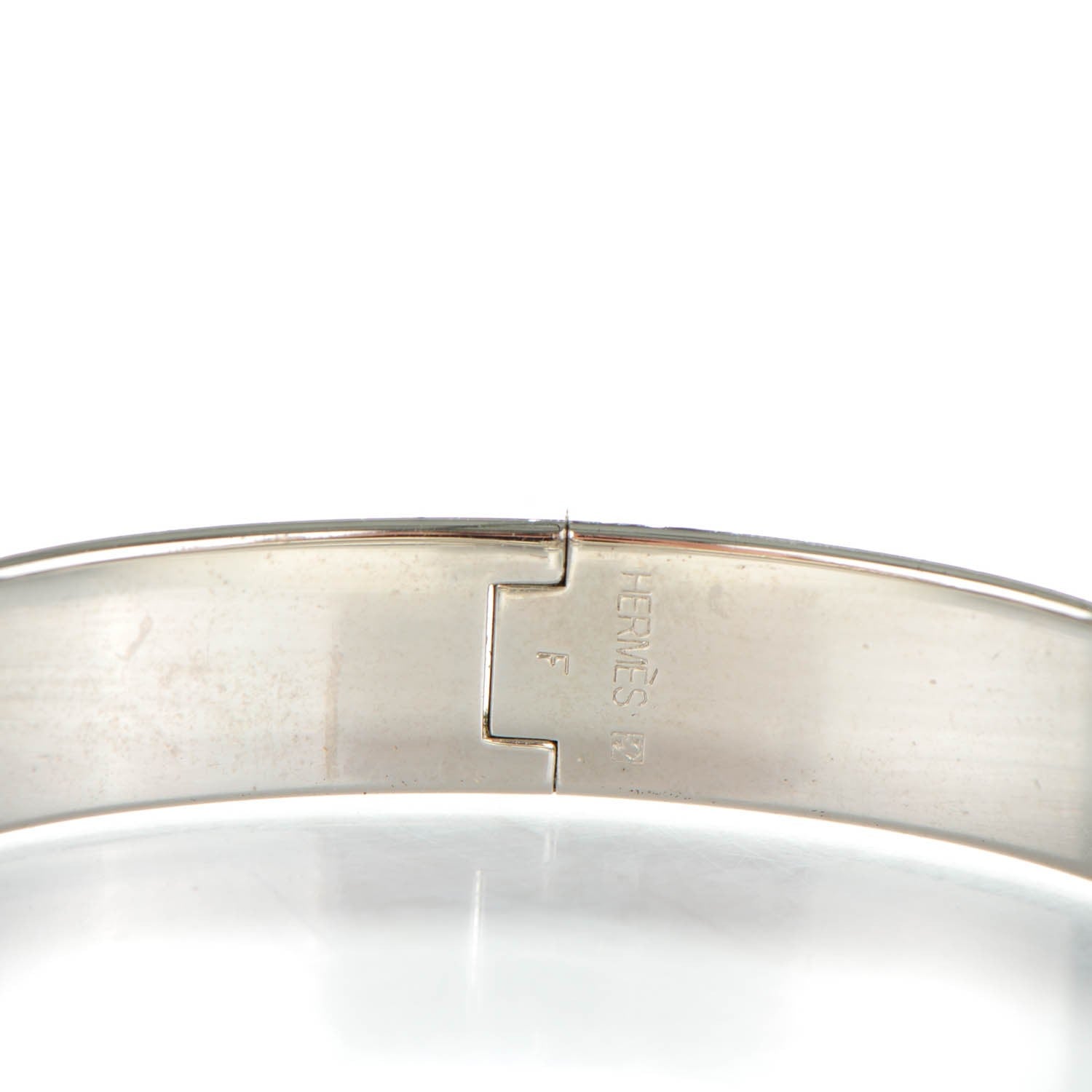 Hermes Enamel Narrow Clic Clac H Bracelet GM Black 3 of 5