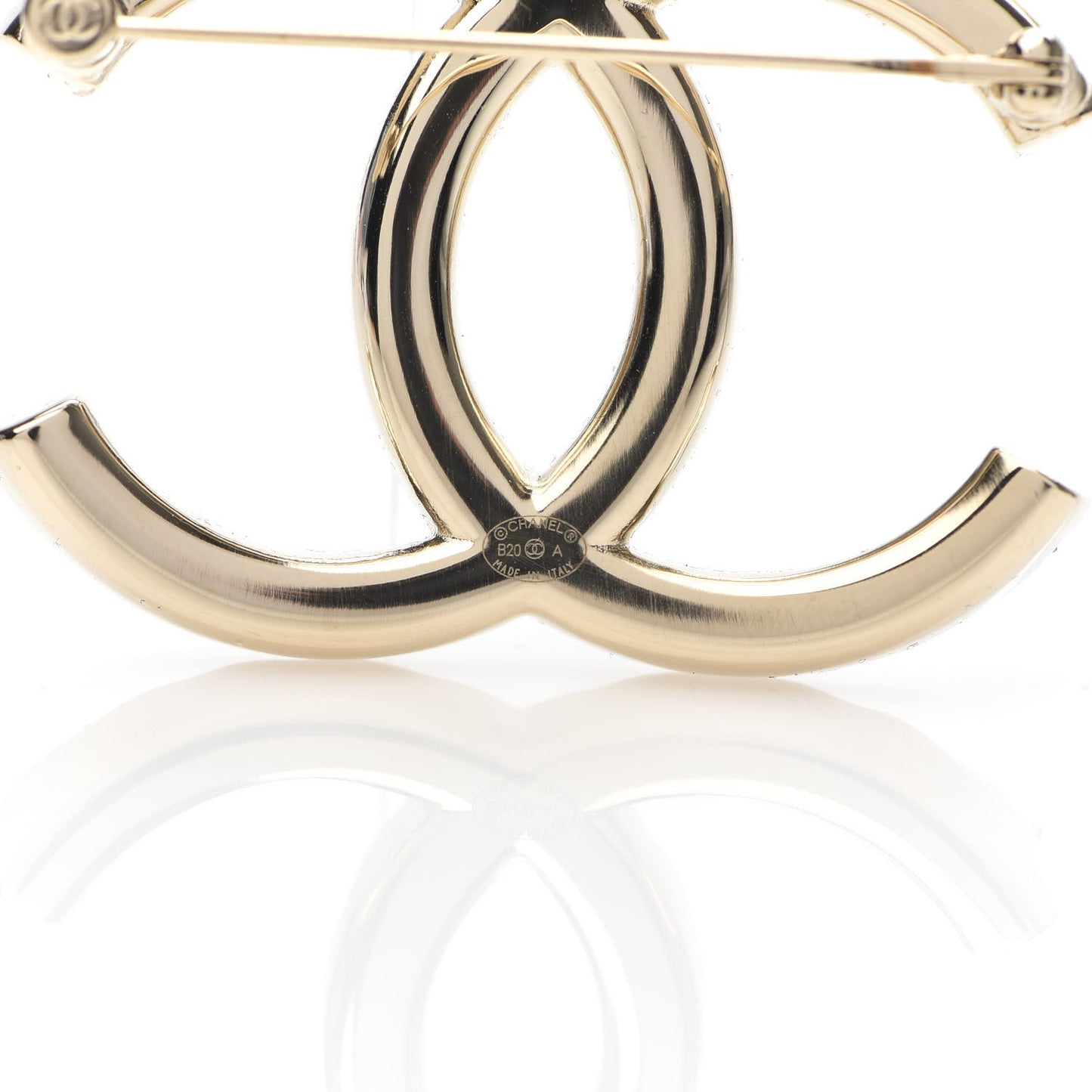 Baguette Crystal High Society CC Brooch Gold