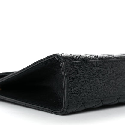 Saint Laurent Grain De Poudre Textured Mixed Matelasse Large Triquilt Monogram Satchel Black 8 of 9