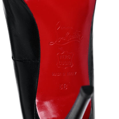 Christian Louboutin Shiny Nappa Chironde Ankle Strap Pumps 38 Black 6 of 9
