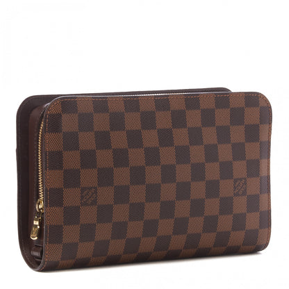 Louis Vuitton Damier Ebene Pochette Saint Louis Clutch 3 of 8