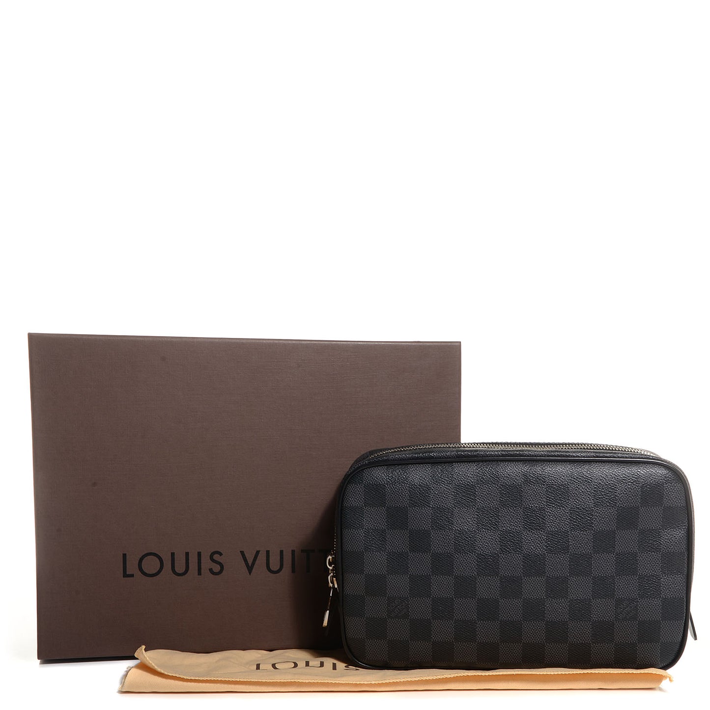 Damier Graphite Toilet Pouch GM