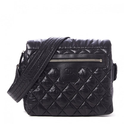 Chanel Nylon Small Coco Cocoon Messenger Bag Black 1 of 10