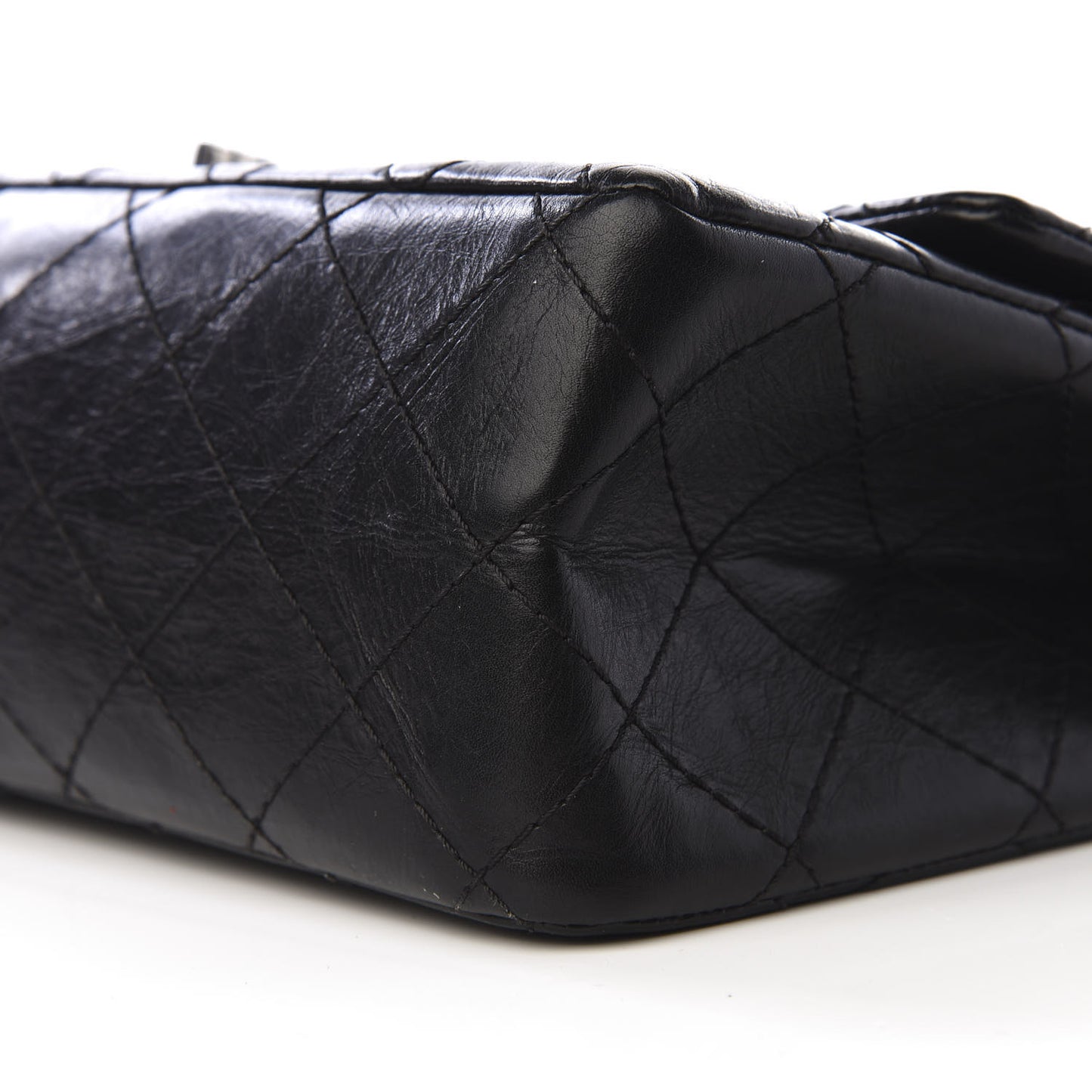 Aged Calfskin Quilted 2.55 Reissue 226 Flap Black