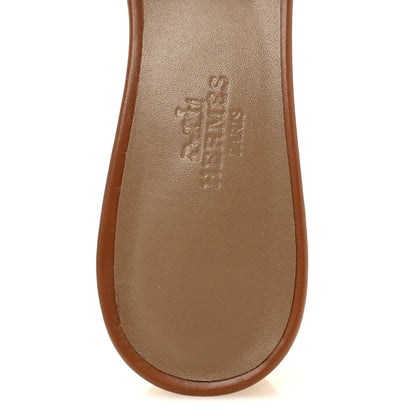 Hermes Calfskin Oasis Sandals 36 Gold 7 of 10