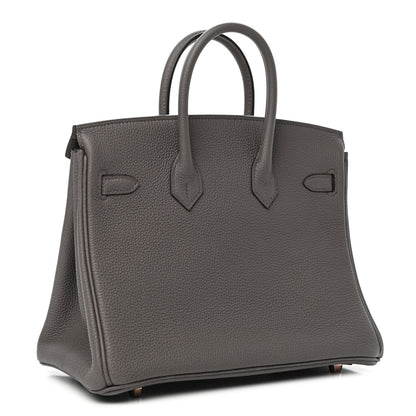 Hermes Togo Birkin 25 Etain 2 of 10
