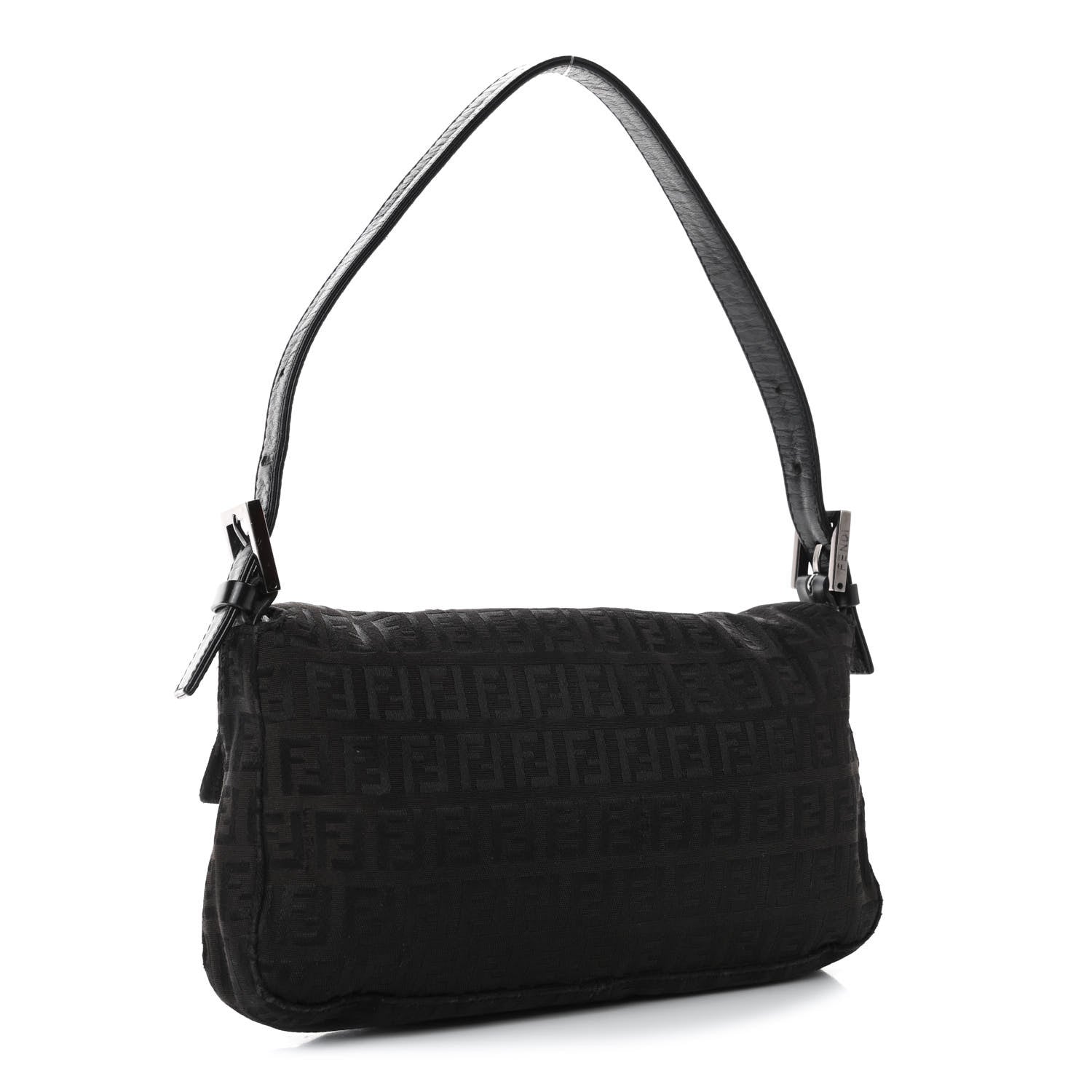 Fendi Zucchino Baguette Black 2 of 4