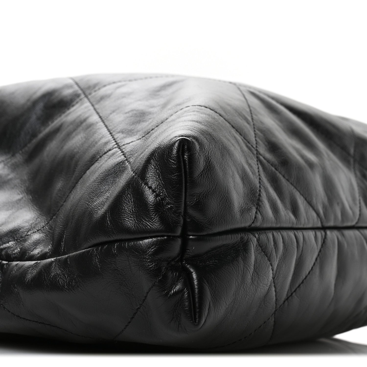 Chanel Shiny Calfskin Quilted Chanel 22 Black 10 of 11