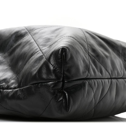 Chanel Shiny Calfskin Quilted Chanel 22 Black 10 of 11