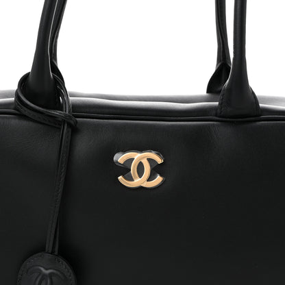 Chanel Calfskin Large Perfect Bowling Bag Black 8 of 10