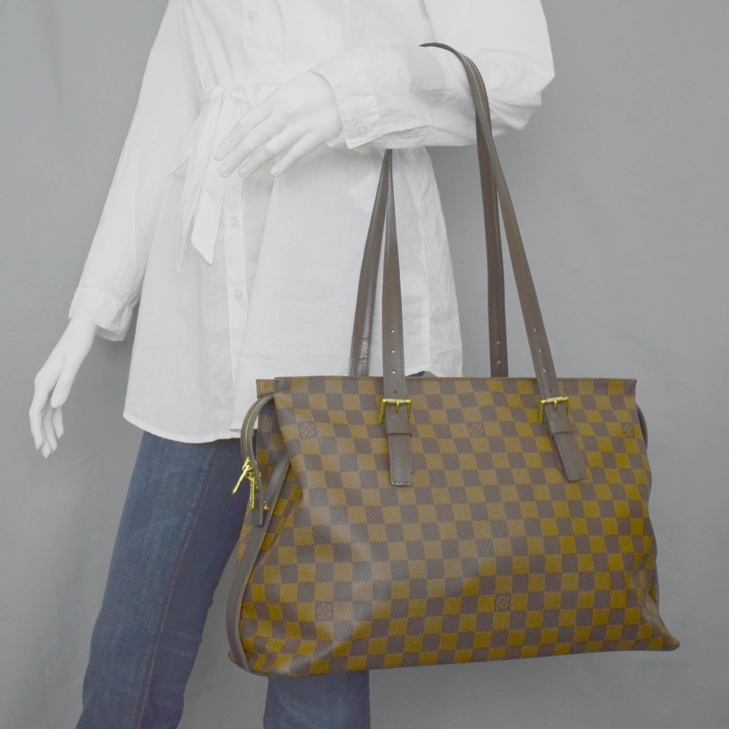 Louis Vuitton Damier Ebene Chelsea Tote 2 of 9