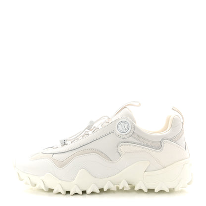 Louis Vuitton Suede Calfskin LV Rush Sneakers 37.5 White 1 of 10