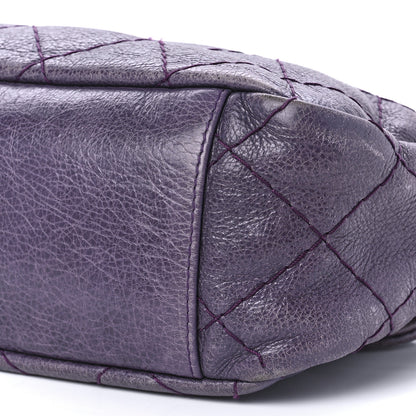 Chanel Glazed Calfskin Stitched On The Road Flap Purple 11 of 12