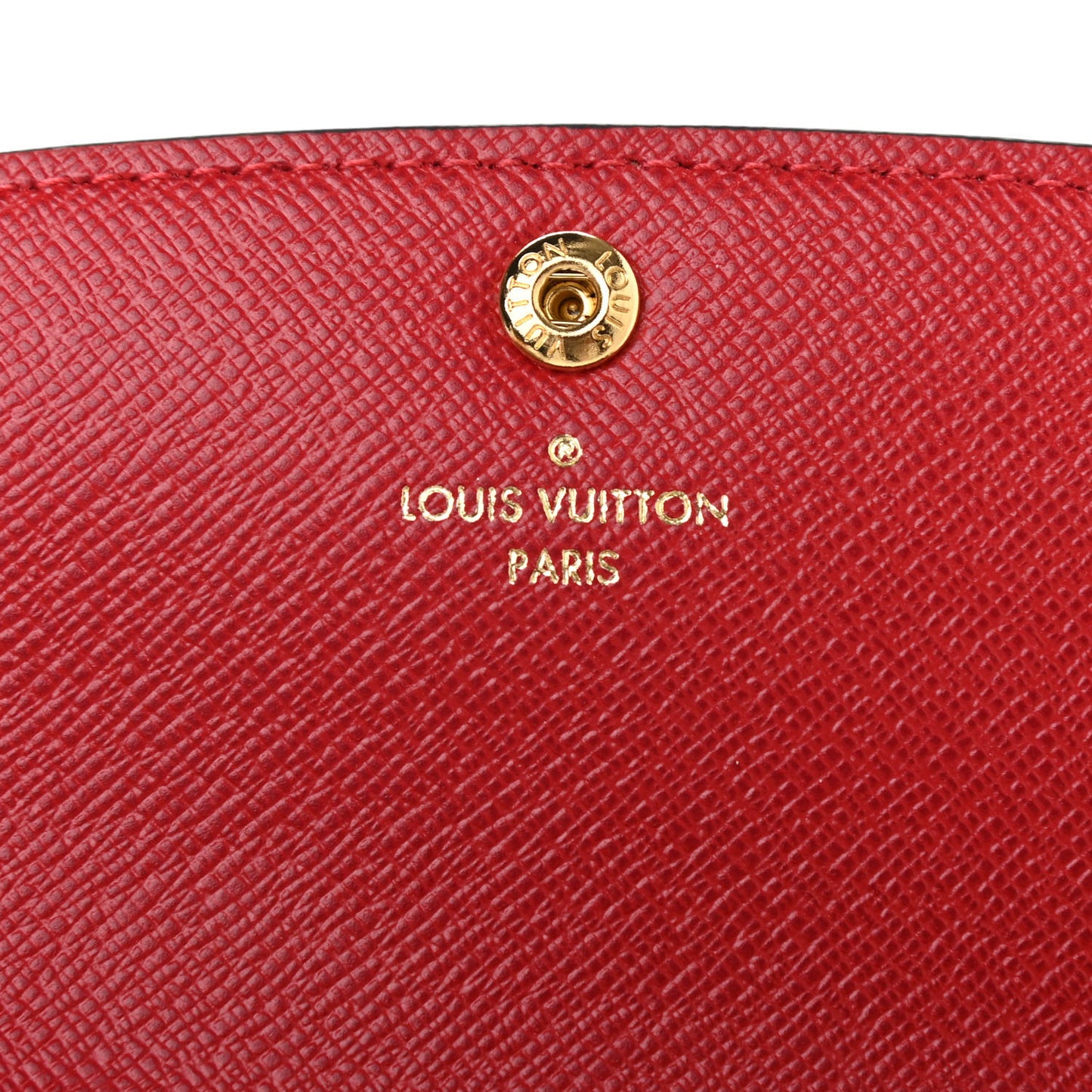 Damier Ebene Emilie Wallet Red