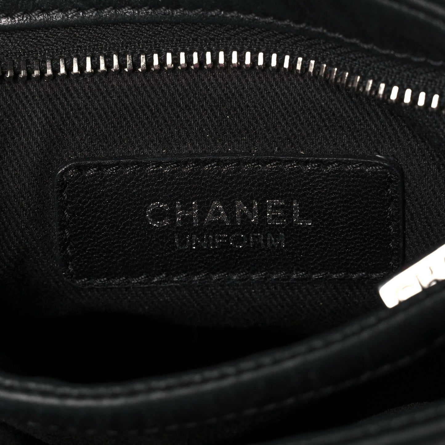 Aged Calfskin Quilted Crossbody Bag Black