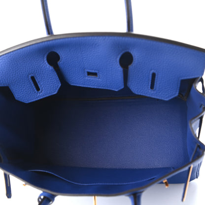 Hermes Togo Birkin 30 Bleu Electrique 5 of 13