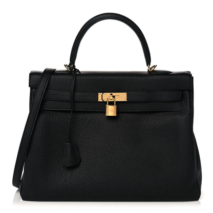 Hermes Togo Kelly Retourne 35 Black 1 of 38