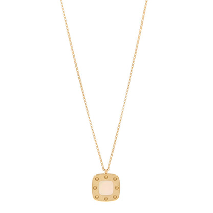 Roberto Coin 18K Yellow Gold Mother of Pearl Pois Mois Pendant Necklace 1 of 5