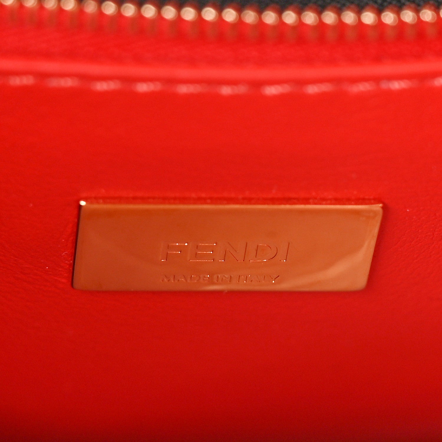 Fendi Nappa Marble Mini Peekaboo Iconic Satchel Rosso Multicolor 7 of 9
