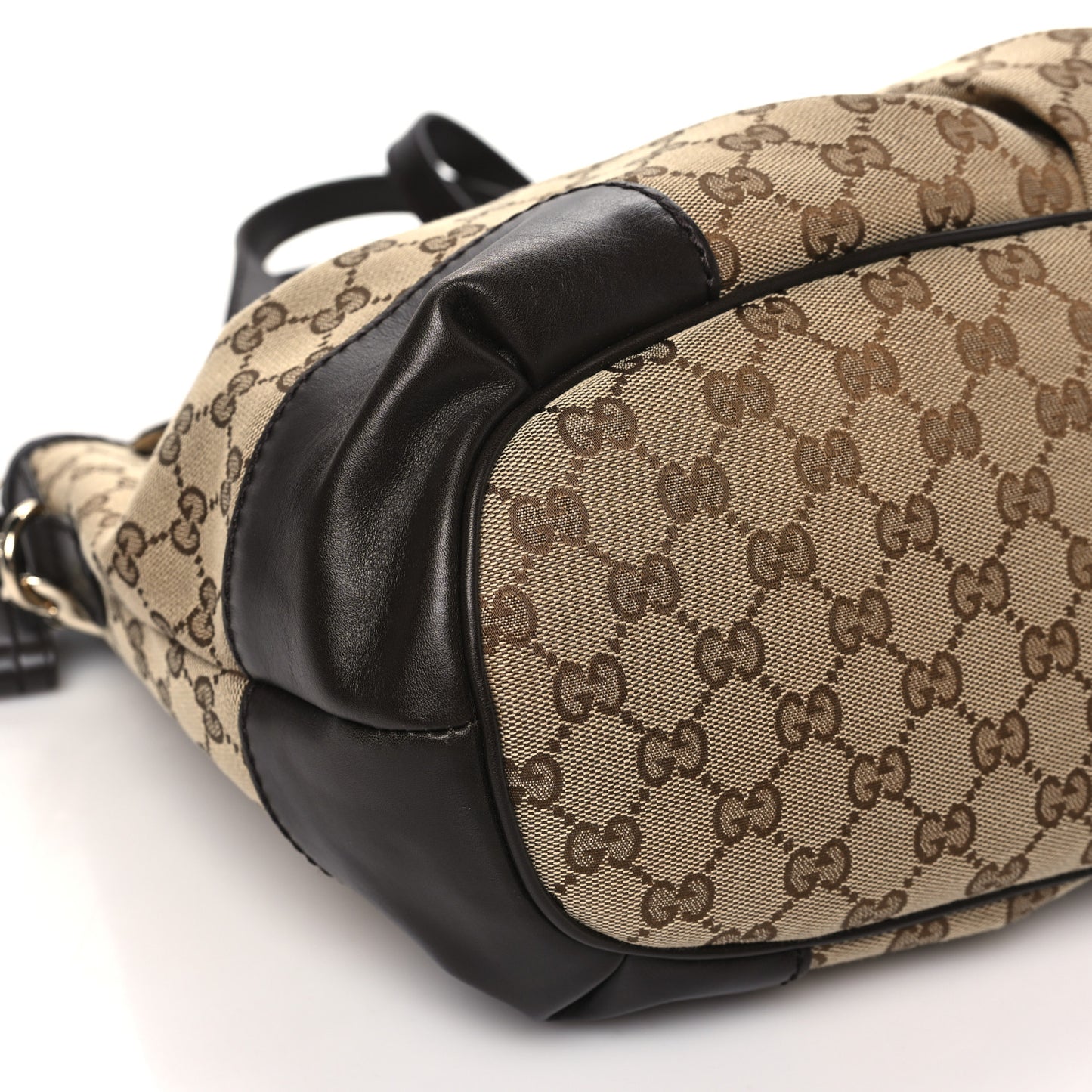 Monogram Large Sukey Top Handle Bag Beige Dark Brown