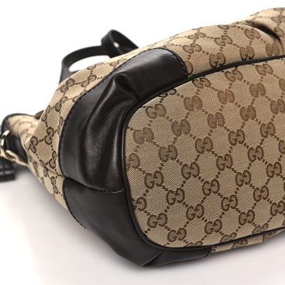 Gucci Monogram Large Sukey Top Handle Bag Beige Dark Brown 9 of 10