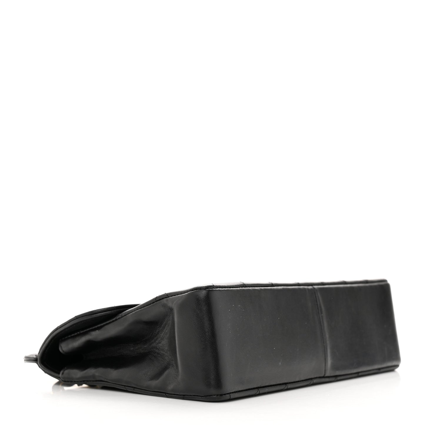 Lambskin Quilted Medium Single Flap Black
