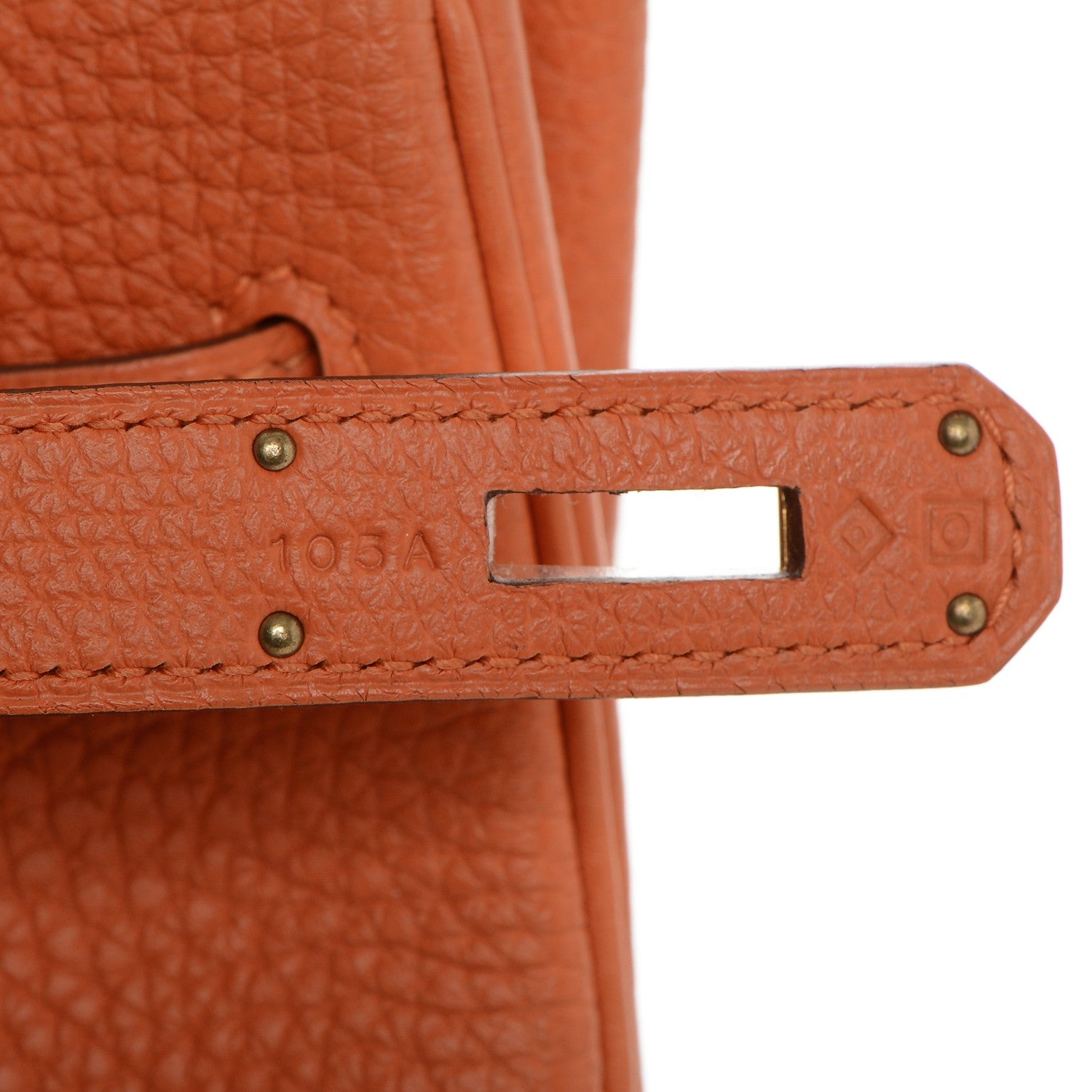 Hermes Togo Kelly Retourne 32 Orange 10 of 24