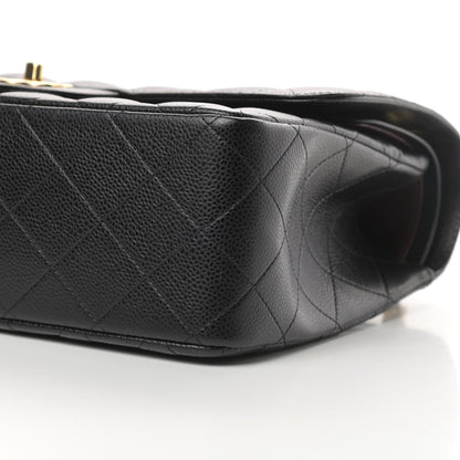 Chanel Caviar Quilted Jumbo Double Flap Black 10 of 12