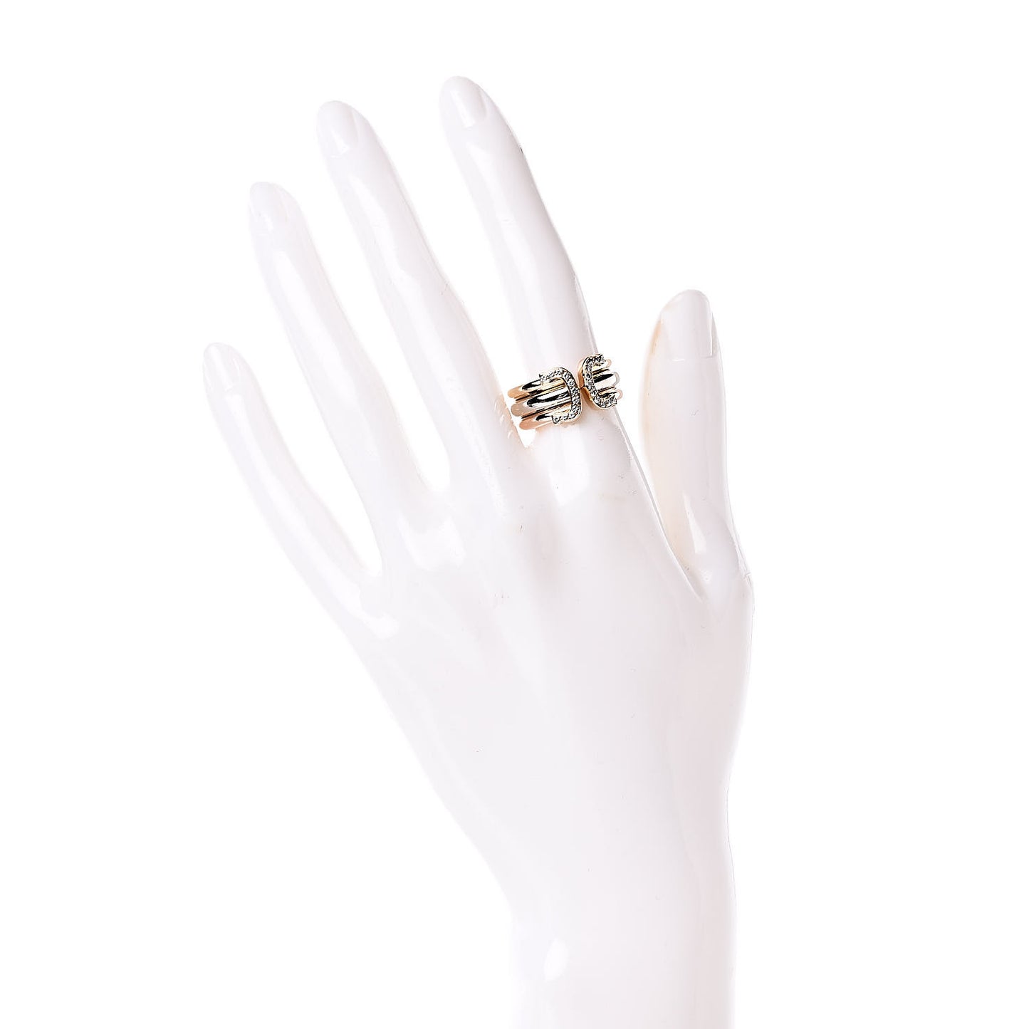 18K Pink Yellow White Gold Diamond 11mm C De Ring 52 6