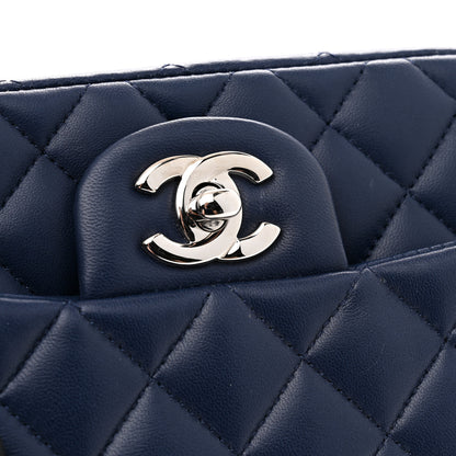 Chanel Lambskin Quilted Mini Square Flap Navy 11 of 12