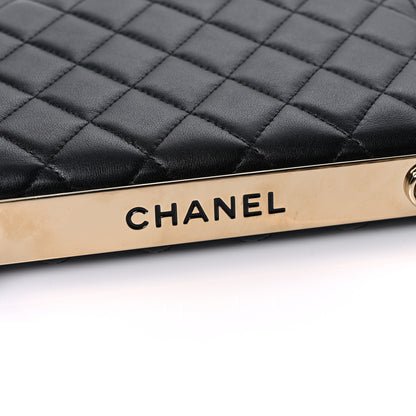 Chanel Lambskin Quilted Trendy CC Wallet On Chain WOC Black 13 of 15