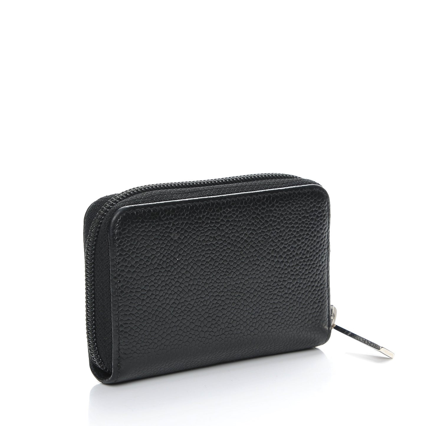 Caviar Timeless CC Zip Around Coin Purse Black