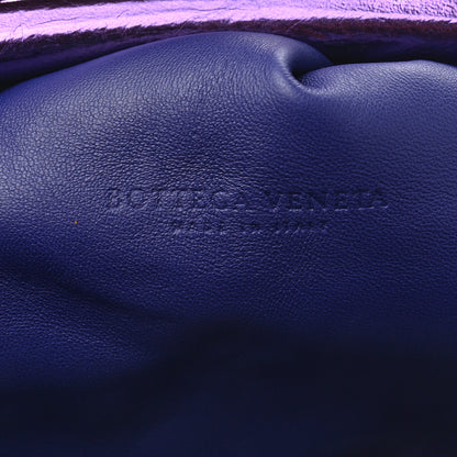 Bottega Veneta Metallic Crinkled Lambskin The Pouch Viola 13 of 22