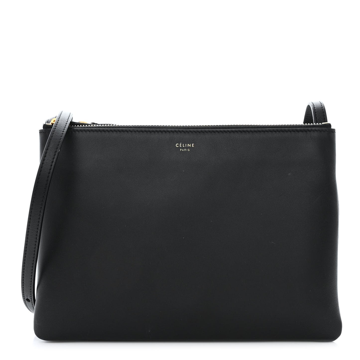 Lambskin Large Trio Crossbody Bag Black