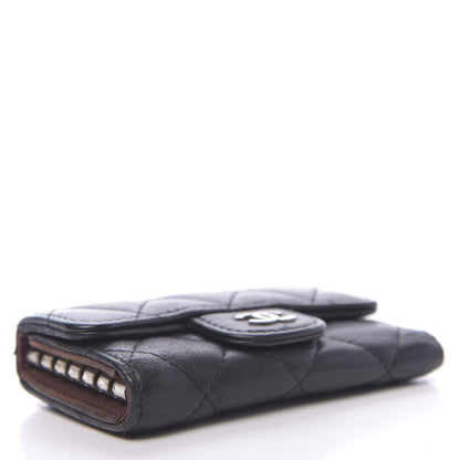 Chanel Lambskin Quilted 6 Key Holder Black 4 of 11