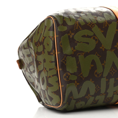 Louis Vuitton Graffiti Keepall 50 Kaki 8 of 11