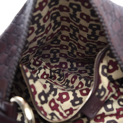 Gucci Guccissima Large Horsebit Chain Hobo Chocolate Brown 8 of 15