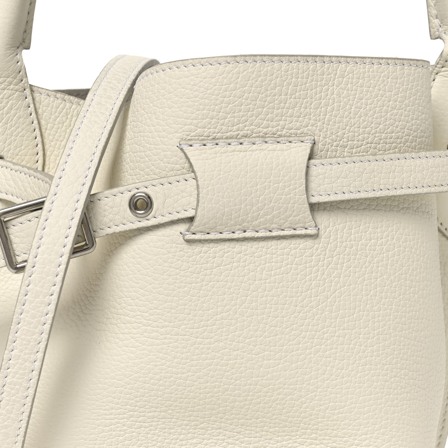 Celine Supple Grained Calfskin Nano Big Bag Bucket White 7 of 9