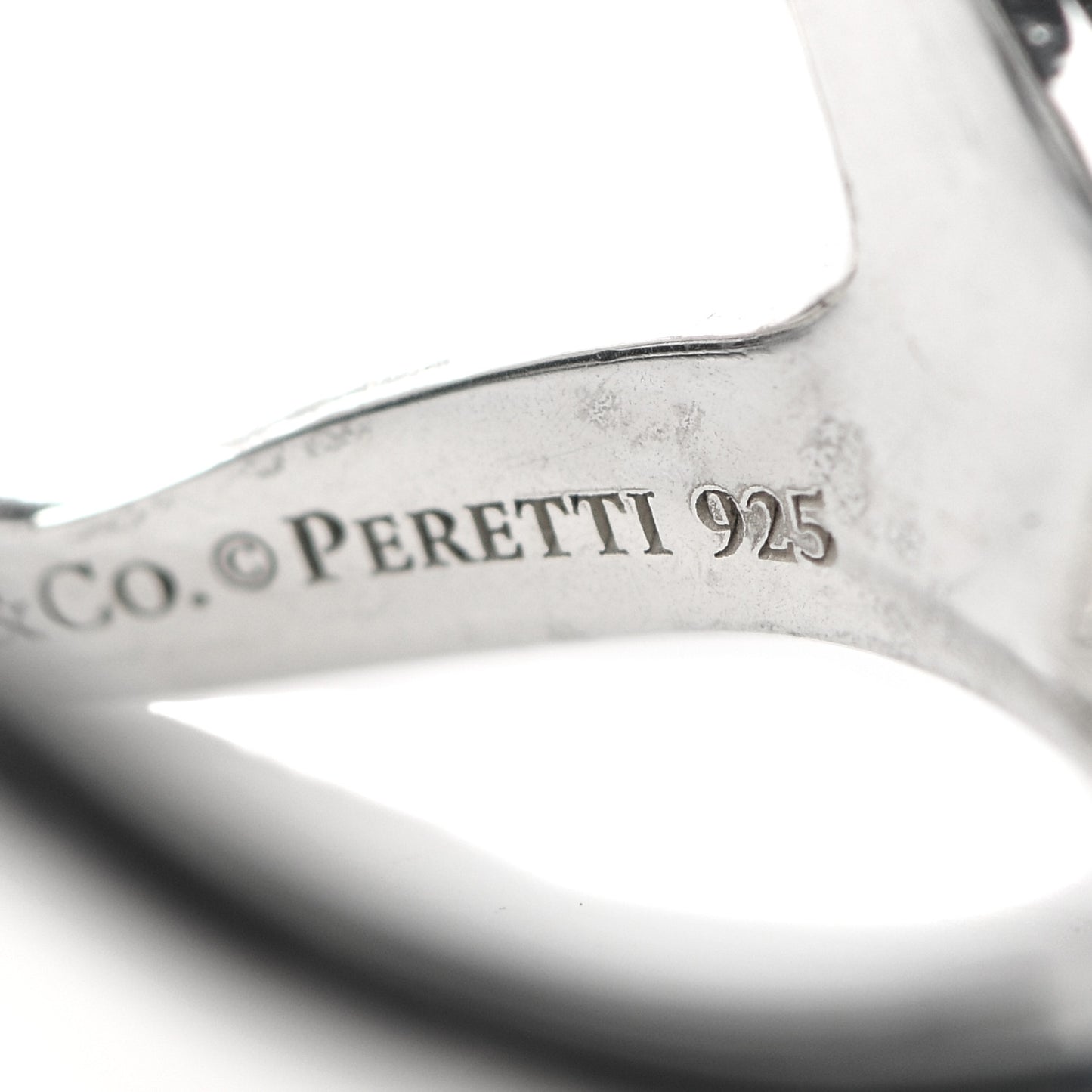 Sterling Silver Elsa Peretti Open Heart Ring 48 4.5