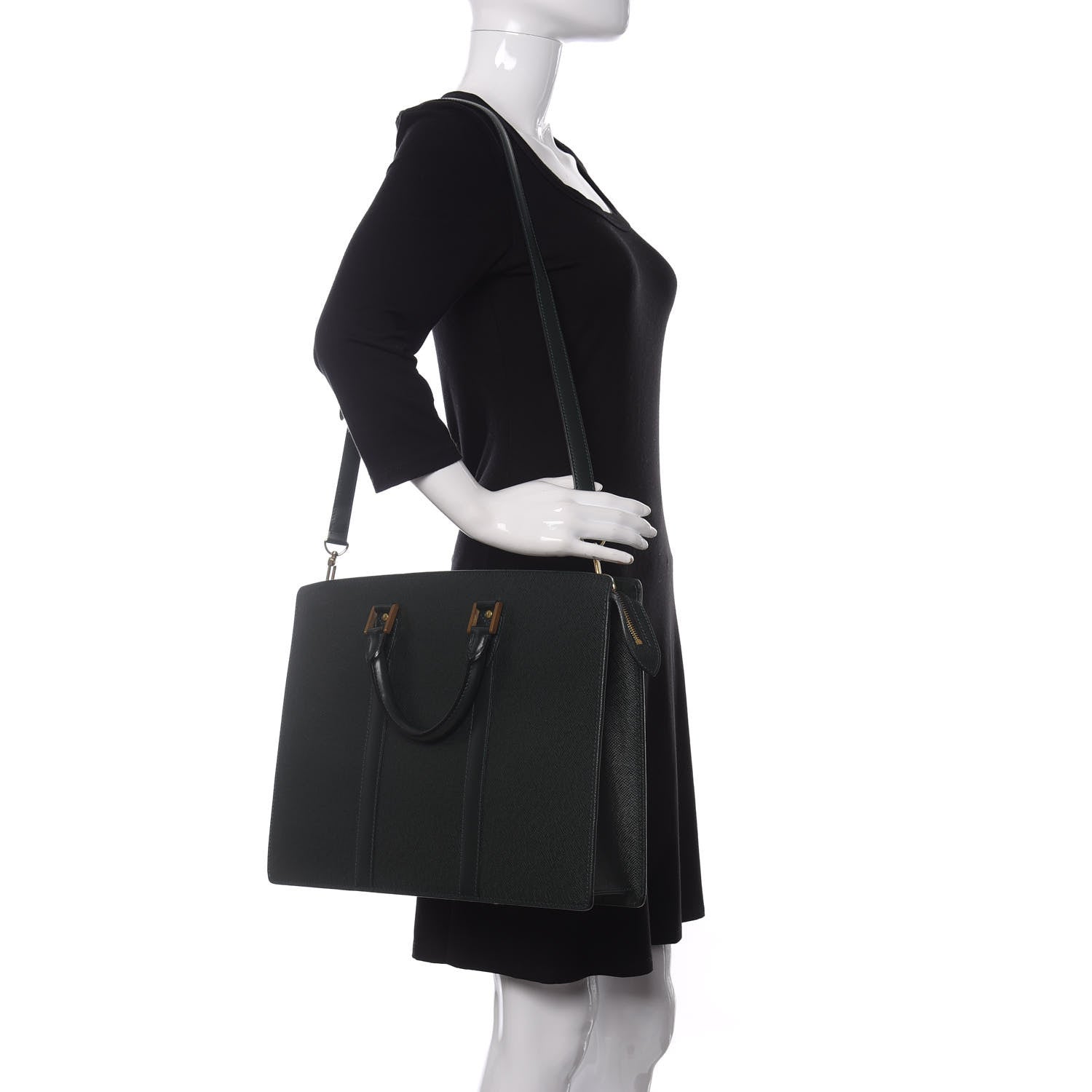 Louis Vuitton Taiga Lozan Briefcase Epicea 2 of 15