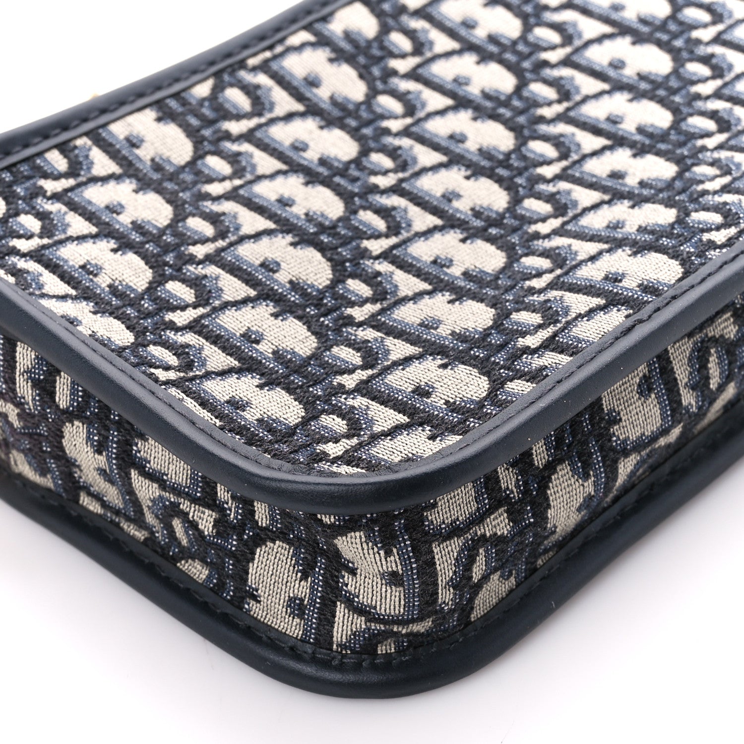 Christian Dior Oblique Diorquake Clutch Blue 9 of 10