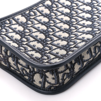 Christian Dior Oblique Diorquake Clutch Blue 9 of 10