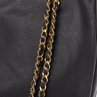Chanel Canvas Calfskin Shopping Tote Black 15 of 18