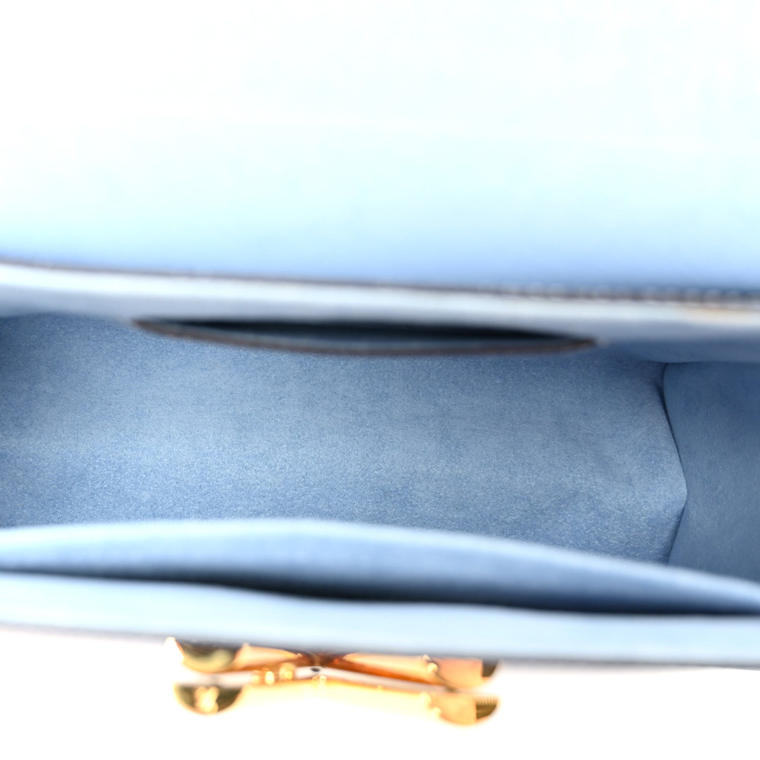 Louis Vuitton Epi Twist Monogram Flower Chain Shoulder Bag MM Blue 6 of 10