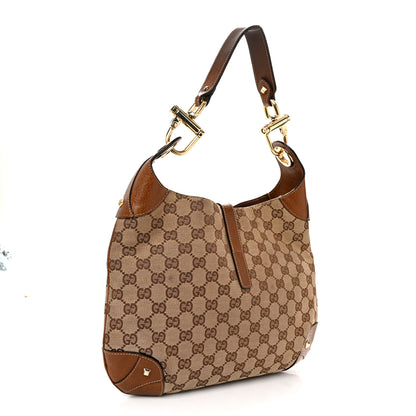 Gucci Monogram Piston Lock Jackie O Hobo Dark Brown 3 of 12
