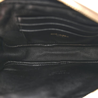 Saint Laurent Grain De Poudre Matelasse Monogram Mini Lou Camera Bag Dark Beige 5 of 12