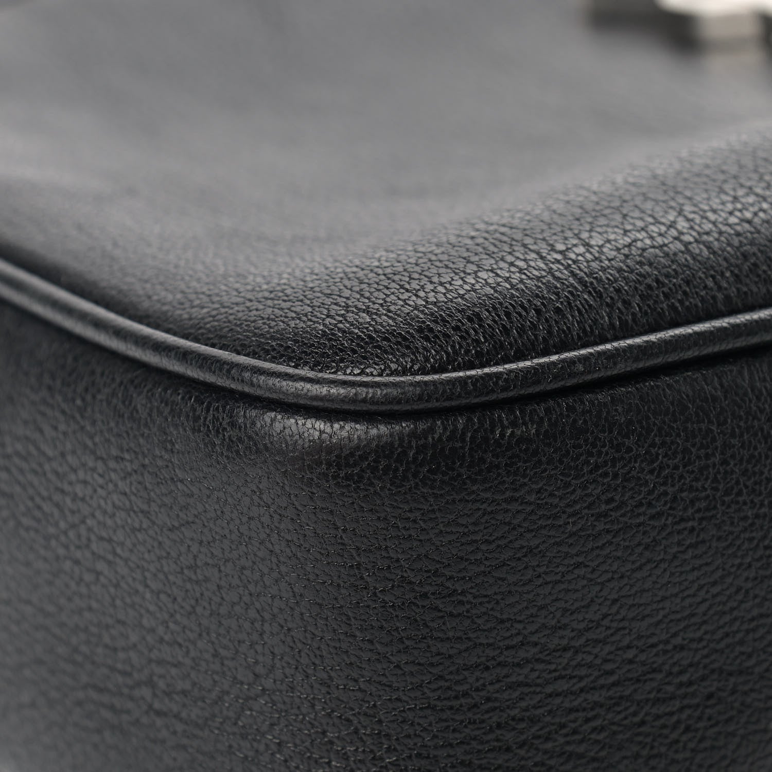 Saint Laurent Grained Lambskin Monogram Lou Camera Bag Black 9 of 12